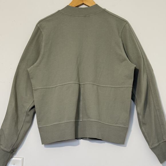 Athleta Farallon Full Zip Jacket Women’s M Green Long Sleeve Pockets - Picture 5 of 8